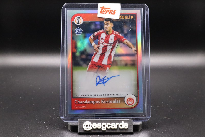 2024-25 Topps Merlin UEFA Club Competition #AU-CK Charalampos Kostoulas RC Auto