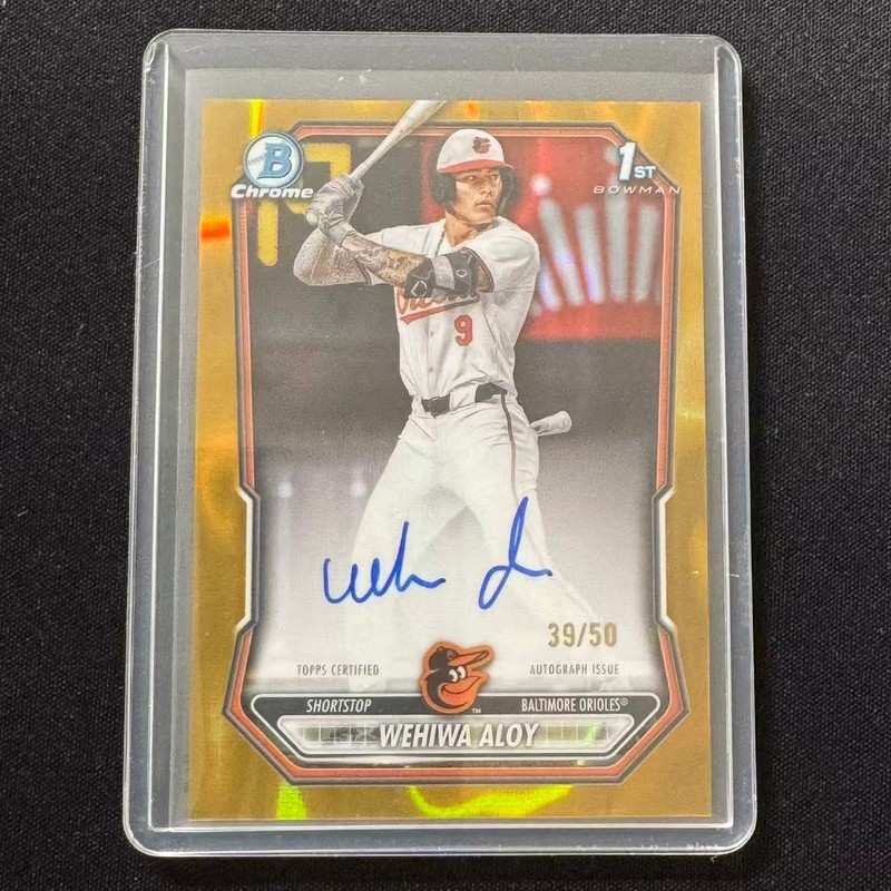 🫐ZD 2026 BOWMAN CHROME GOLD LAVA AUTO 1ST WEHIWA ALOY /50