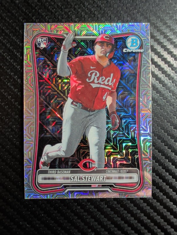 Sal Stewart 2026 Bowman Chrome #6 Mojo Refractor RC Cincinnati Reds Rookie