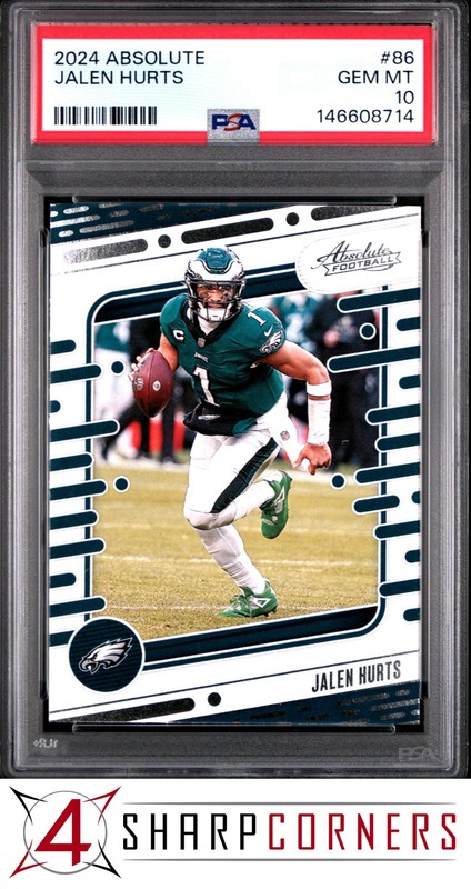 2024 PANINI ABSOLUTE #86 JALEN HURTS POP 4 PSA 10