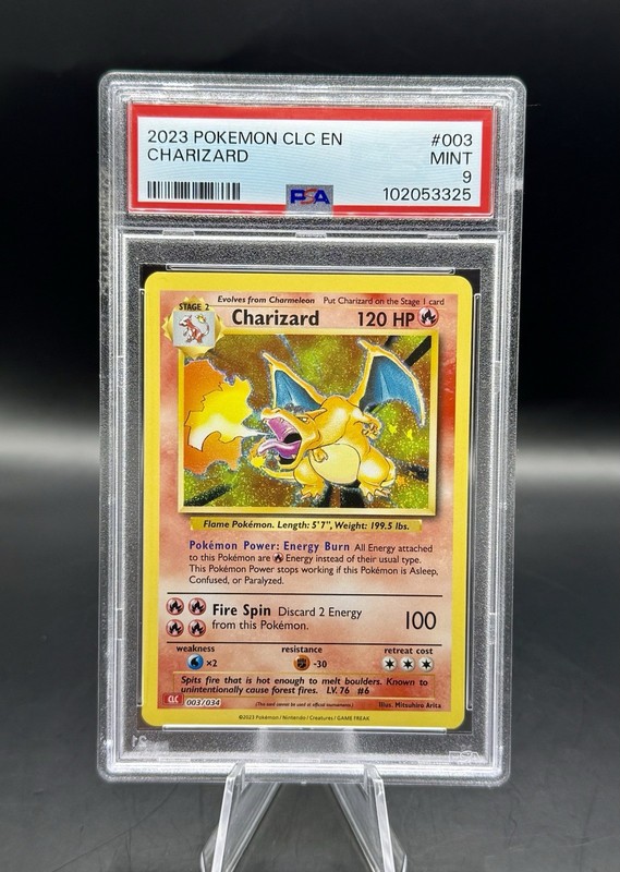 PSA 9 Charizard Holo 003/034 Pokemon TCG Classic Collection English 2023