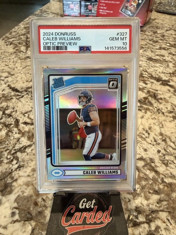 2024 Donruss Caleb Williams RC Optic Preview Holo PSA 10  📈🔥