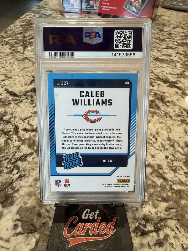 2024 Donruss Caleb Williams RC Optic Preview Holo PSA 10  📈🔥 view 2