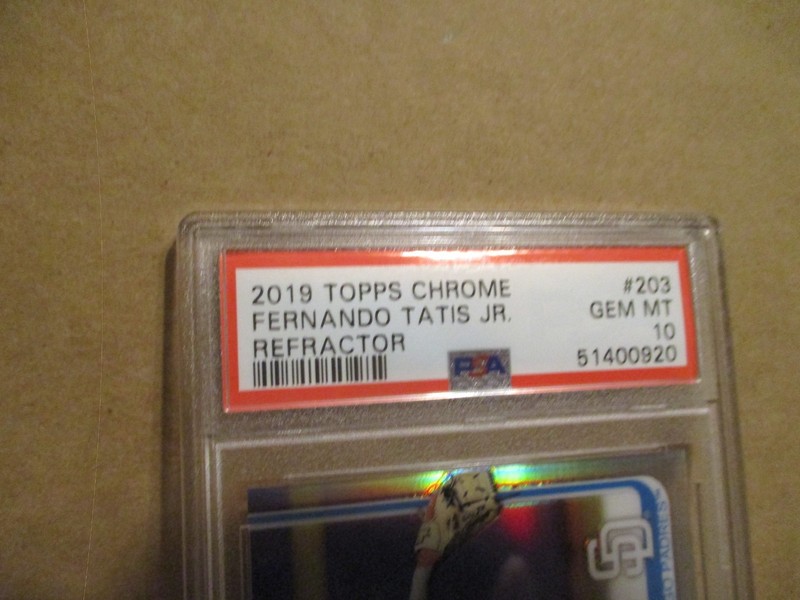 2019 TOPPS CHROME FERNANDO TATIS JR #203 RC ROOKIE REFRACTOR PSA 10 GEM MINT! view 2