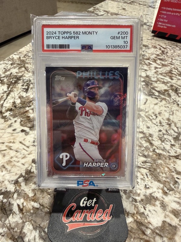 2024 Topps 582 Montgomery Bryce Harper PSA 10