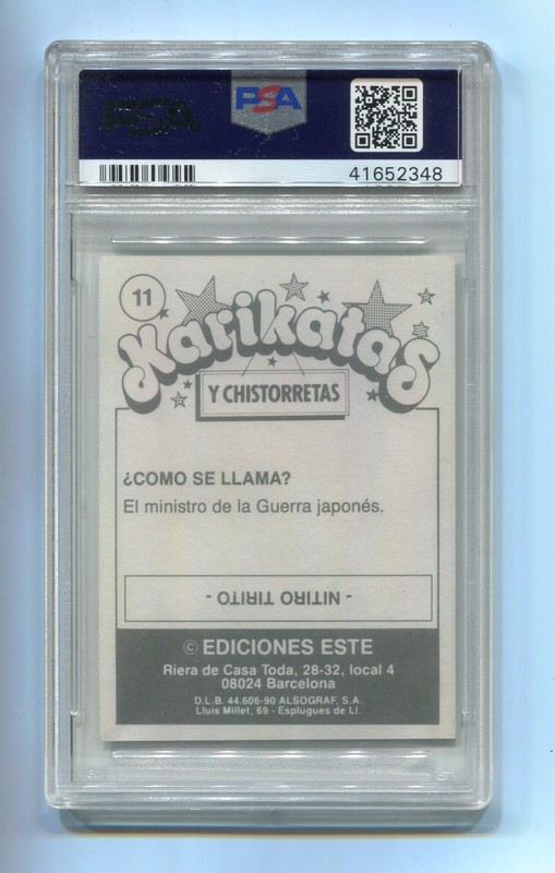 1990 Ediciones Este Karikatas Y Chistorretas 11 Diego Maradona PSA 8 NM-Mint NQ view 2