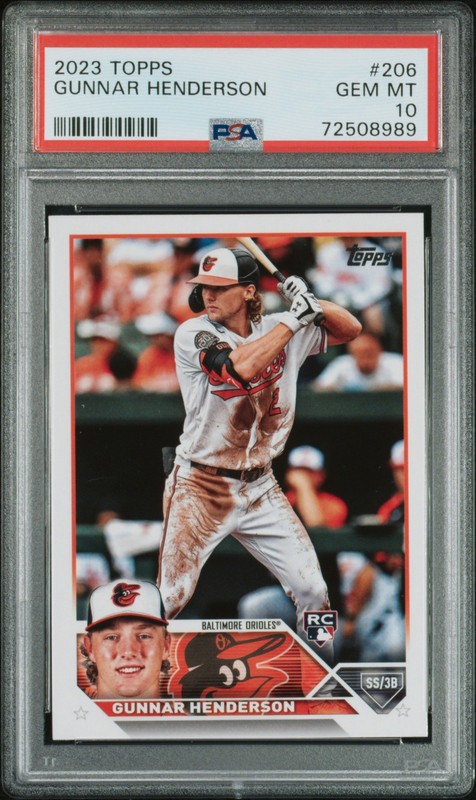 2023 Topps #206 Gunnar Henderson PSA 10