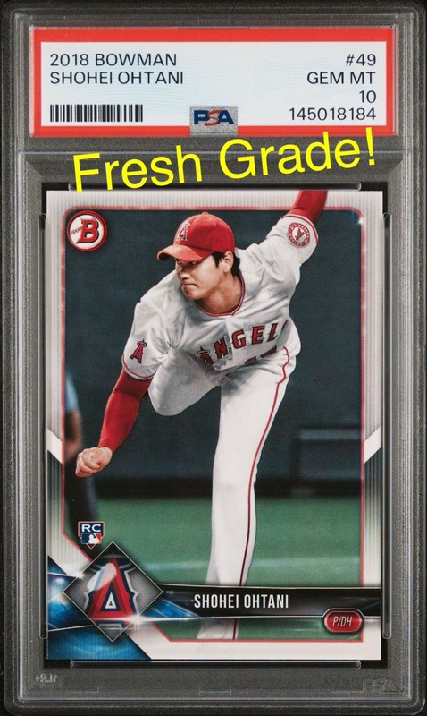 2018 BOWMAN #49 SHOHEI OHTANI ROOKIE RC PSA 10