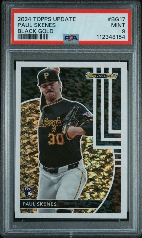 2024 Topps Update Series - Topps Black Gold Paul Skenes #BG-17 (RC) PSA 9 MINT