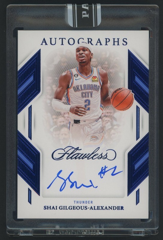 2022-23 Panini Flawless Sapphire Shai Gilgeous-Alexander AUTO 1/1 BLACK BOX