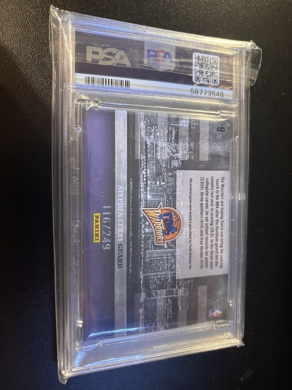 2009 Stephen Curry Rookie 116 /249 Panini Studio Skylines #9  PSA 7 view 2