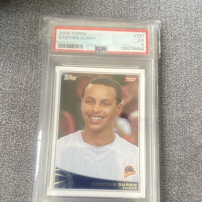 2009-10 Topps Stephen Curry #321 Rookie Base Set PSA 5 Warriors