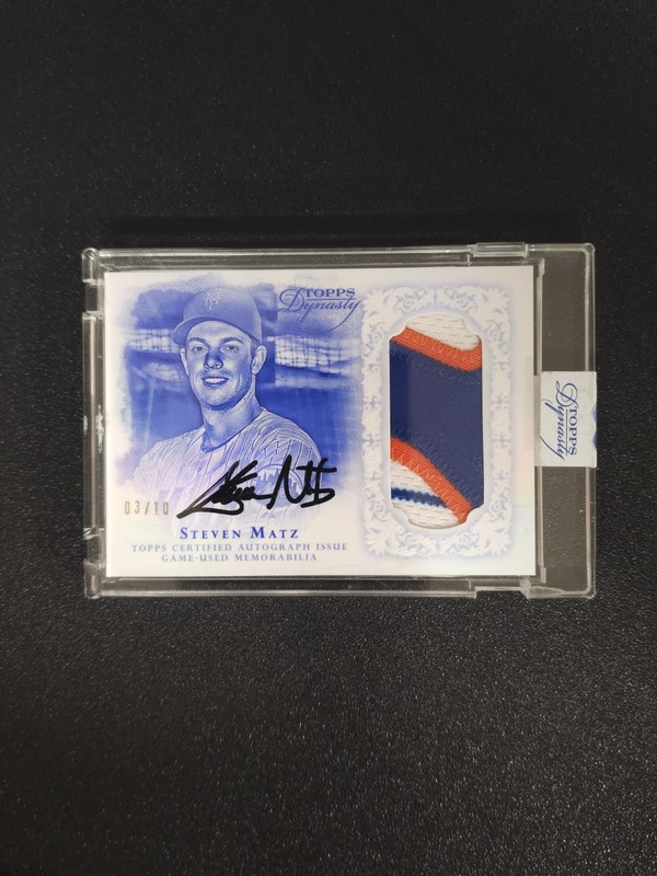 Steven Matz 2015 Topps Dynasty Rookie Patch Auto 3/10 RPA METS