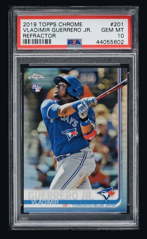 Vladimir Guerrero Jr Refractor Rookie 2019 Topps Chrome Blue Jays PSA 10