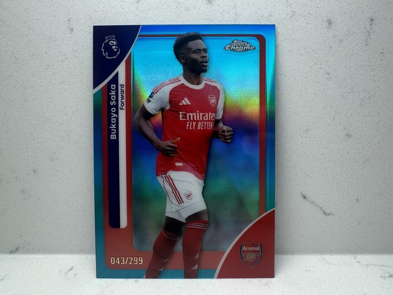 2025-26 Topps Chrome Premier League - Bukayo Saka #13 Teal Refractor /299