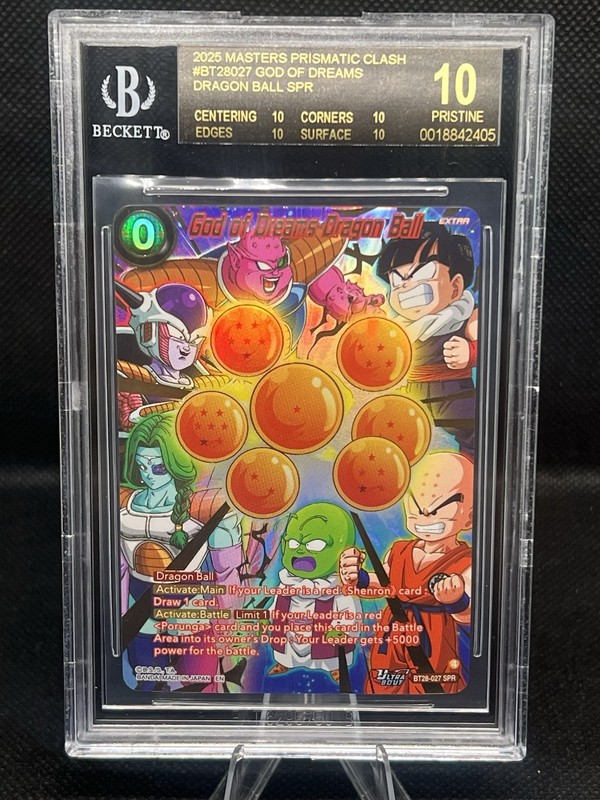 God of Dreams Dragon Ball Super BT28-027 SPR Prismatic Clash BGS 10 BLACK LABEL