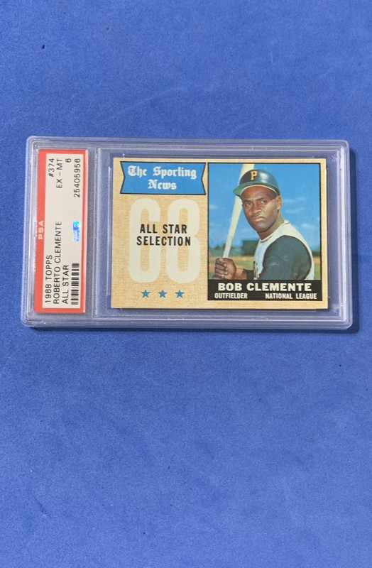 1968 Topps - Sporting News All-Stars Roberto Clemente #374 Called Bob on Card