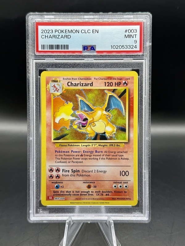 PSA 9 Charizard Holo 003/034 Pokemon TCG Classic English 2023
