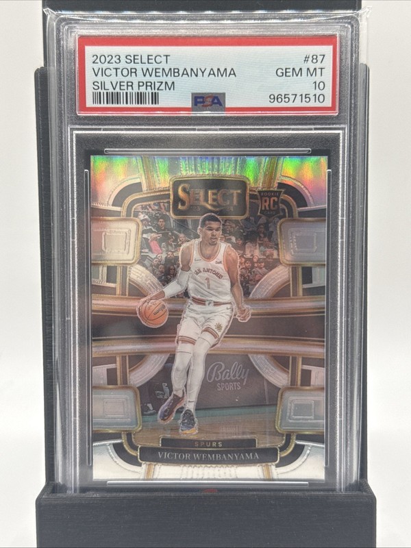 2023 Select Victor Wembanyama PSA 10 Rookie Silver Prizm Spurs Card #87 RC