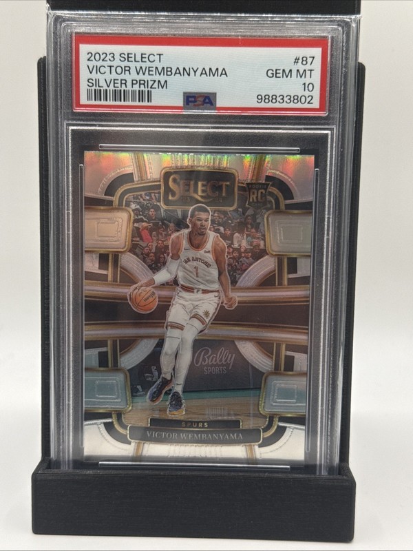 2023 Select Victor Wembanyama PSA 10 Rookie Silver Prizm Spurs Card #87 RC