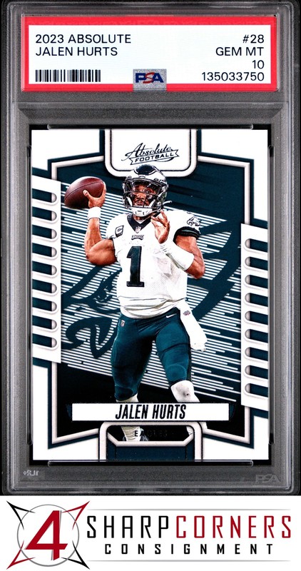 2023 PANINI ABSOLUTE #28 JALEN HURTS PSA 10