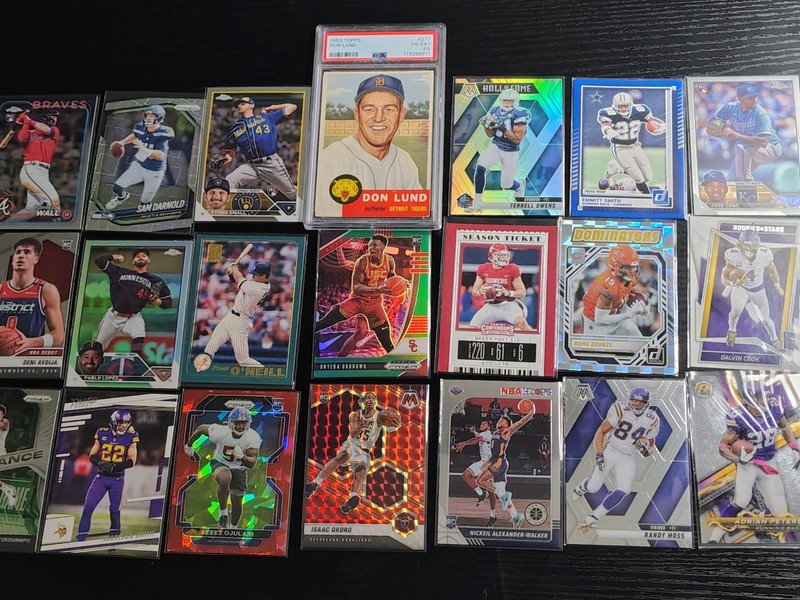 Huge Rookie Vet Sports Cards Collection Lot Graded VTG PSA Don Lund NFL NBA MLB