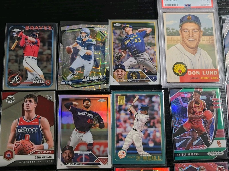 Huge Rookie Vet Sports Cards Collection Lot Graded VTG PSA Don Lund NFL NBA MLB view 2