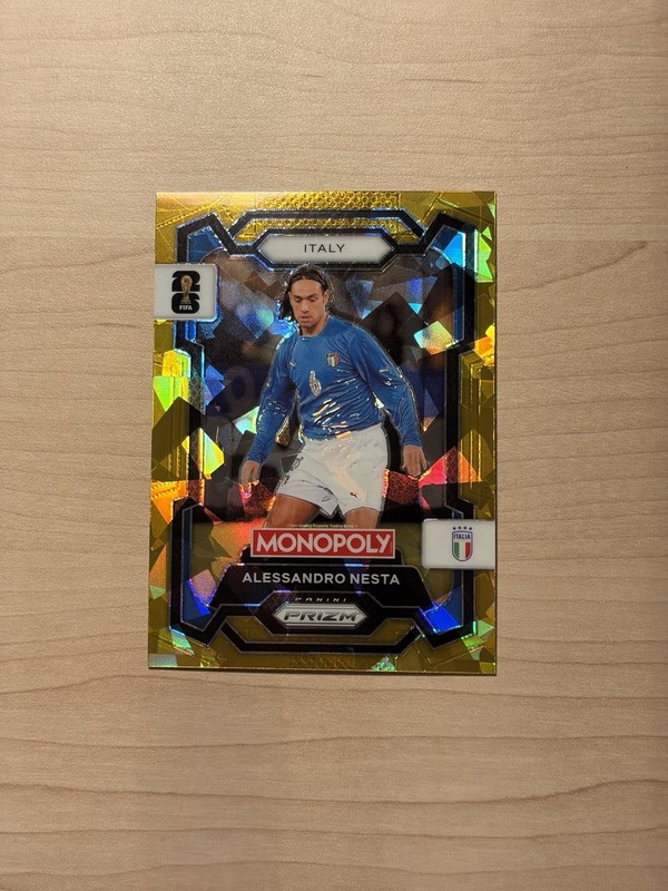 2026 Prizm Monopoly FIFA World Cup #34 Alessandro Nesta Gold Prizm Italy