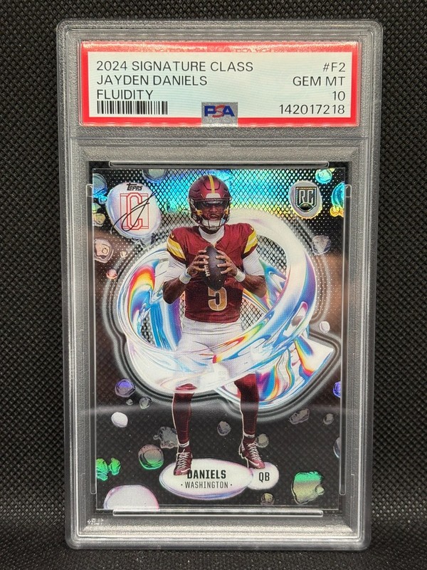 2024 Topps Signature Class Fluidity Jayden Daniels RC Rookie PSA 10 GEM MT #F2