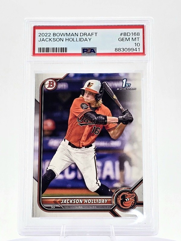 2022 Bowman Draft JACKSON HOLLIDAY 1st Bowman PSA 10 Baltimore Orioles