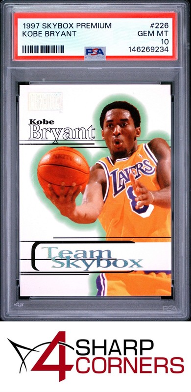 1997 SKYBOX PREMIUM #226 KOBE BRYANT LAKERS HOF PSA 10
