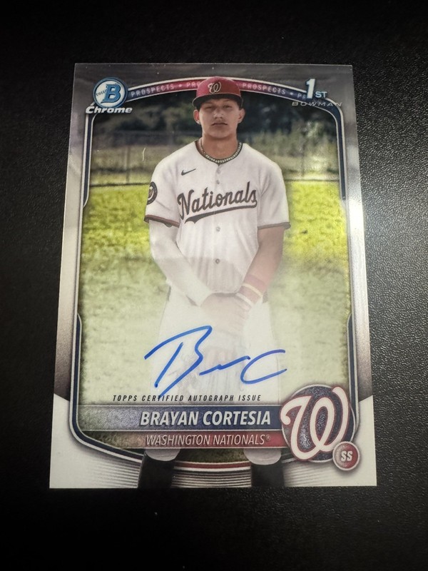 Brayan Cortesia 2025 Bowman Chrome 1st Auto #CPA-BC Nationals