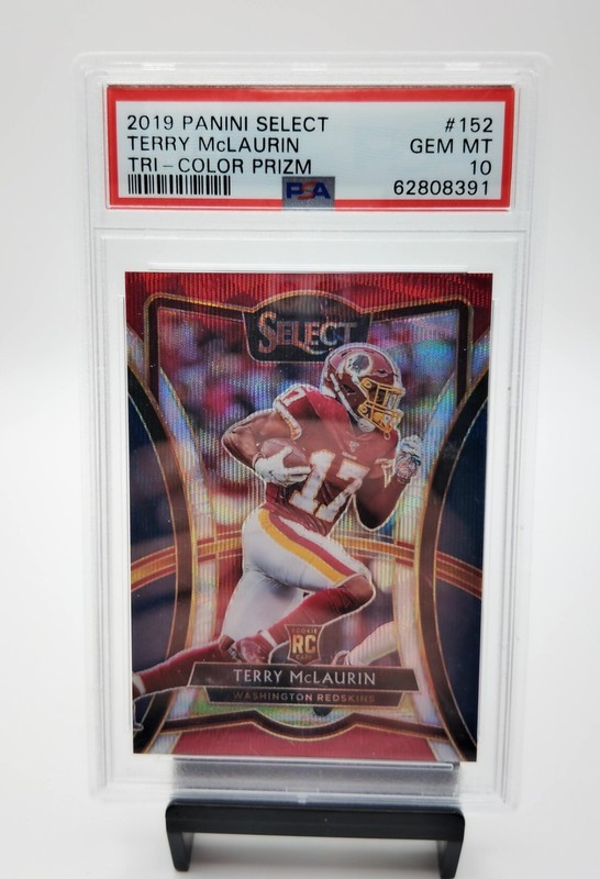 2019 Select Terry McLaurin RC Premier Level Tri Color Prizm /199 PSA 10 GEM MINT