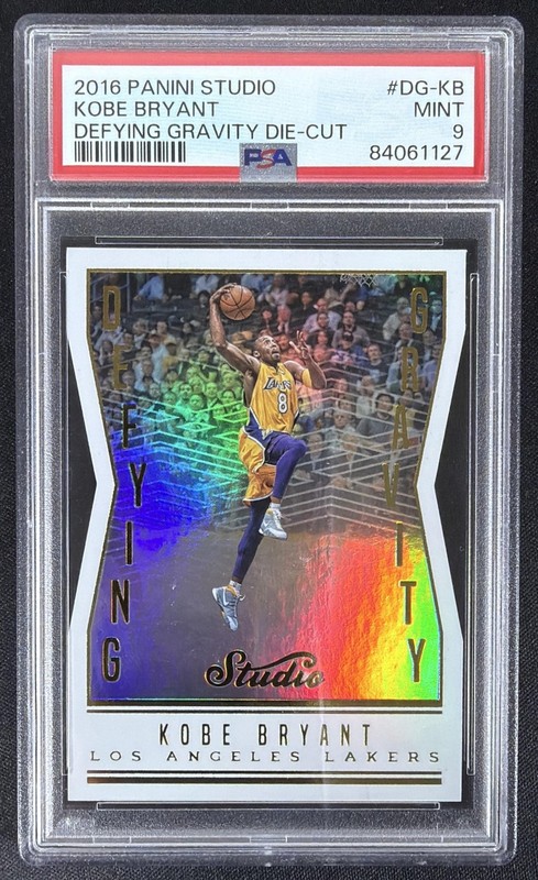 2016-17 Panini Studio Kobe Bryant #DG-KB Defying Gravity Lakers PSA 9