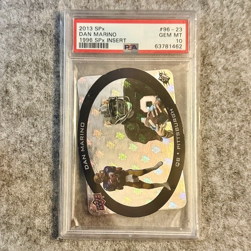 PSA GEM MT 10 - 2013 SPx DAN MARINO #96-23 - HOF QB Pittsburgh - SPx Football UD