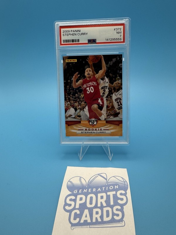 2009-10 Panini Rookie Stephen Curry #372 (RC) PSA 7