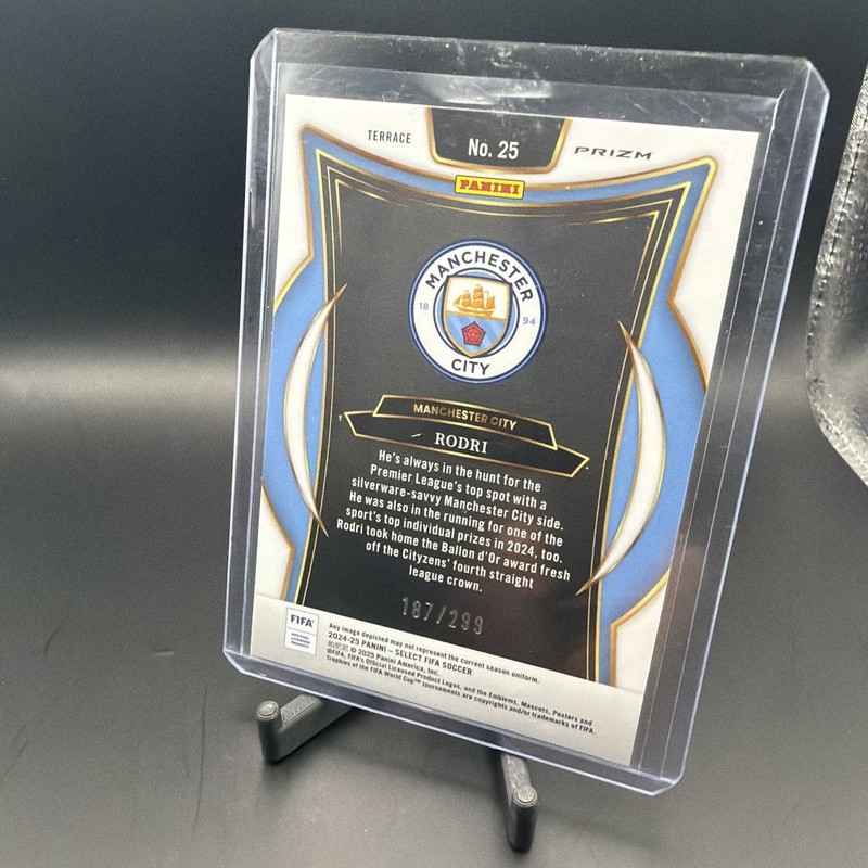 2024-25 Panini Select Fifa - Terrace Rodri #25 Pink Mojo Prizm /299 view 2