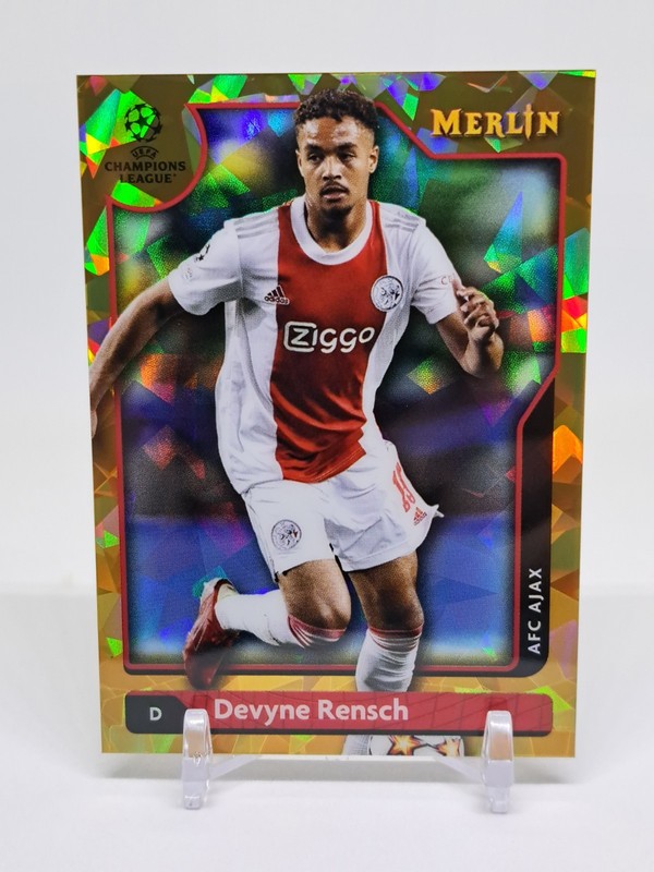 2021-22 Topps Merlin Collection Chrome Uefa Club Competitions - Devyne Rensch...