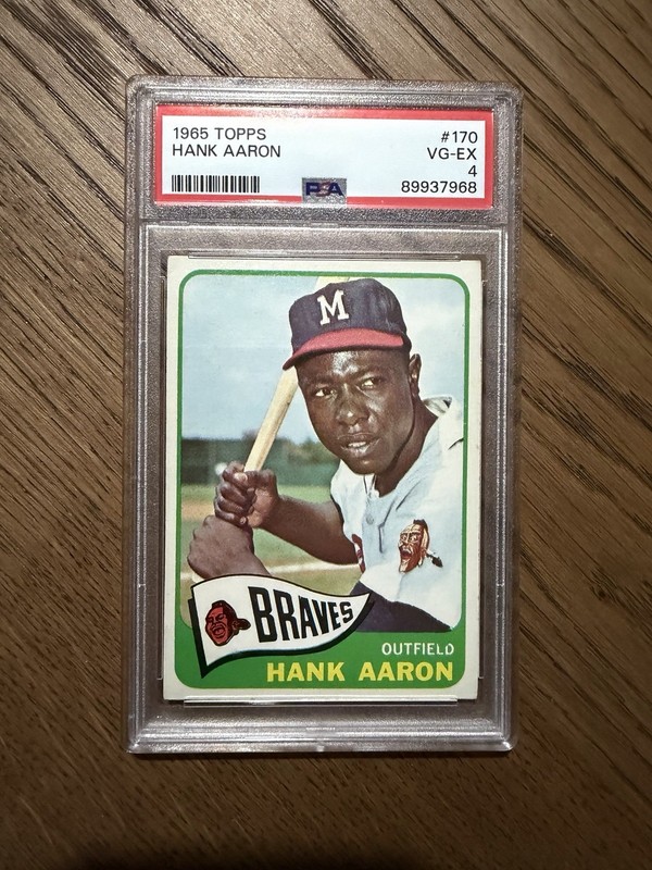 Topps 1965 Hank Aaron #170 PSA 4 Milwaukee Braves MLB Baseball Card