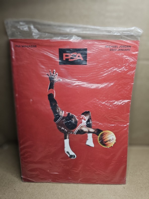 PSA Magazine Michael Jordan Metallic Red Cover Base January 2023