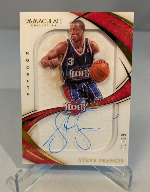 2019-20 Panini Immaculate Shadowbox Signatures 71/99 Steve Francis #SS-SFS READ