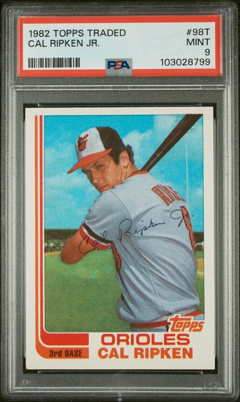 PSA 9 1982 Topps Traded Cal Ripken Jr. - Baltimore Orioles