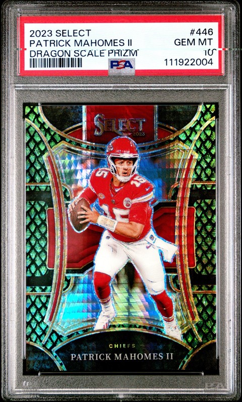 2023 Panini Select - Suite Level Patrick Mahomes II #446 Dragon Scale /70 PSA 10