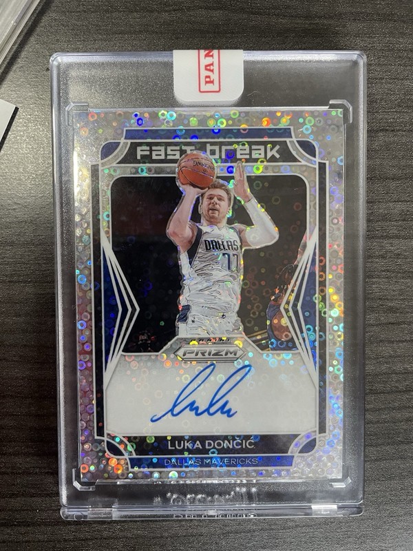 2021-22 panini prizm luca doncic fast break auto Sealed On Card Auto eBay 1/1