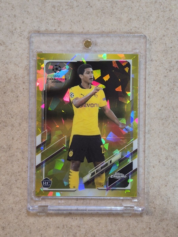 2020-21 Topps Chrome Sapphire Jude Bellingham YELLOW VARIATION RC #/99 SP #68 RM
