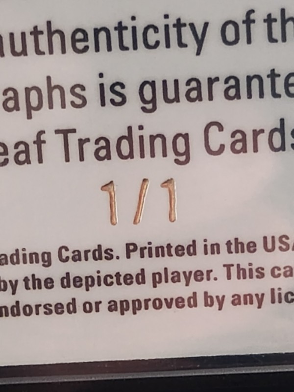 2025 Leaf Vivid Triple Exposure Auto 1/1 Emmitt Smith Bo Jackson Earl Campbell view 2