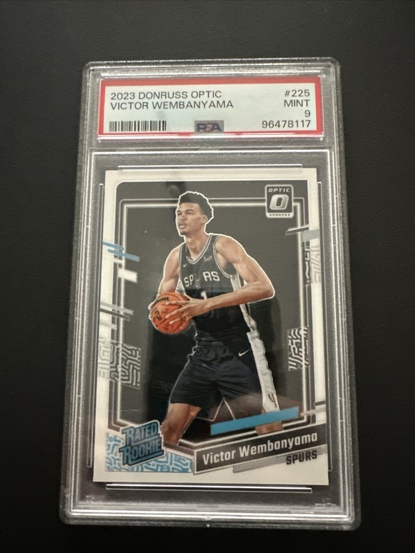 Panini Donruss Optic 2023-24 Rated Rookie Victor Wembanyama #225 PSA 9 Spurs