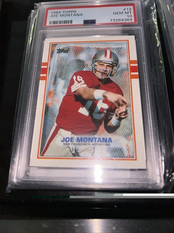 1989 Topps Joe Montana #12 PSA 10 GEM MT HOF