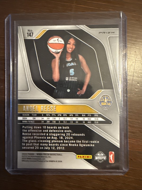 2024 Panini Prizm WNBA - Angel Reese #147 Green Prizm (RC) view 2