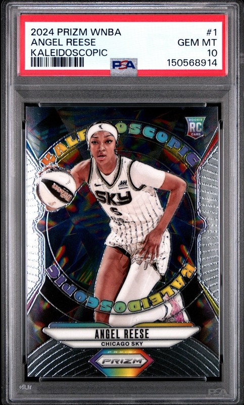 2024 Panini WNBA Prizm Angel Reese Kaleidoscopic RC PSA 10 Chicago Sky